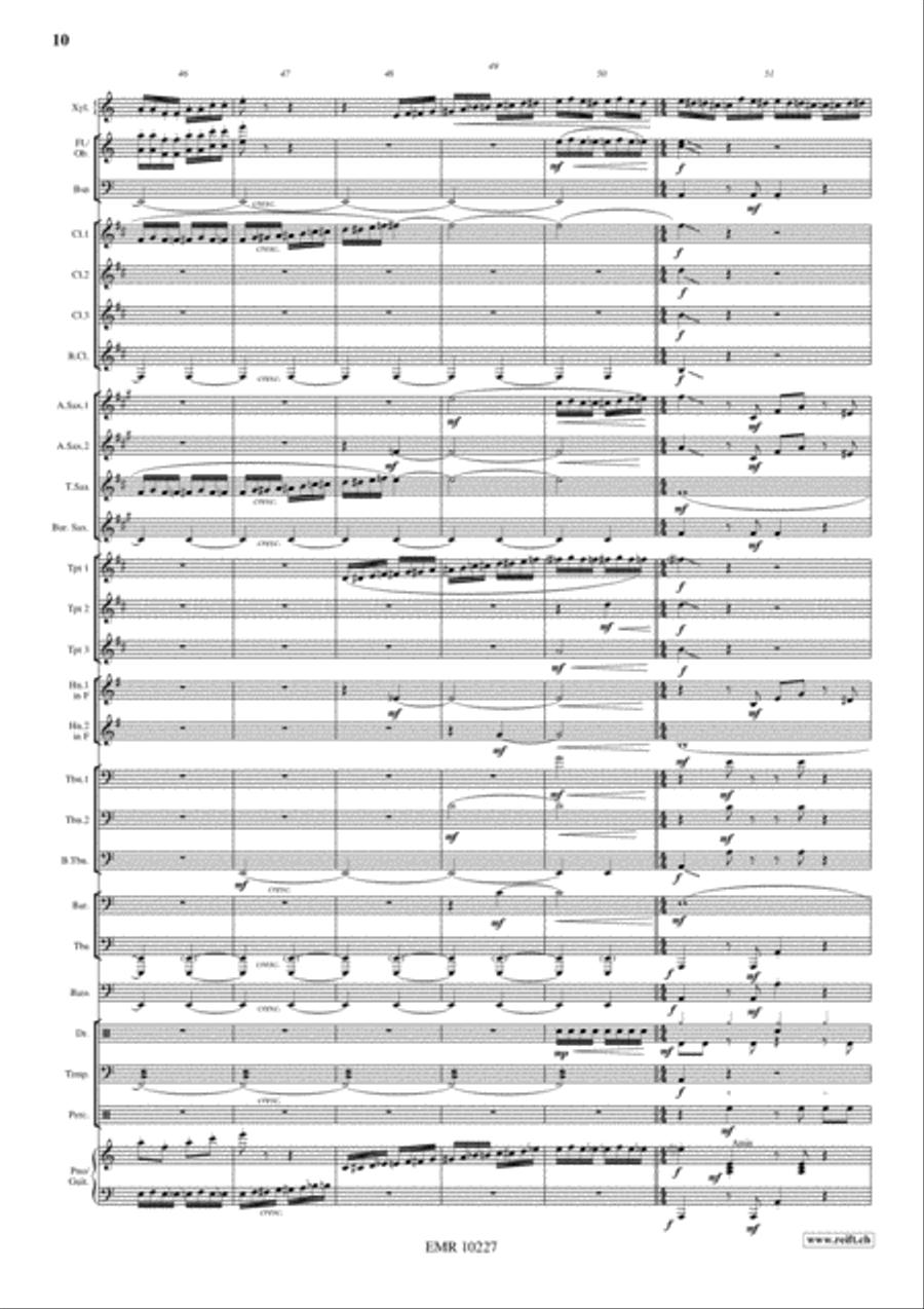Swingair Bumble Bee Swingair Bumble Bee Concert Band scores gallery preview page 11
