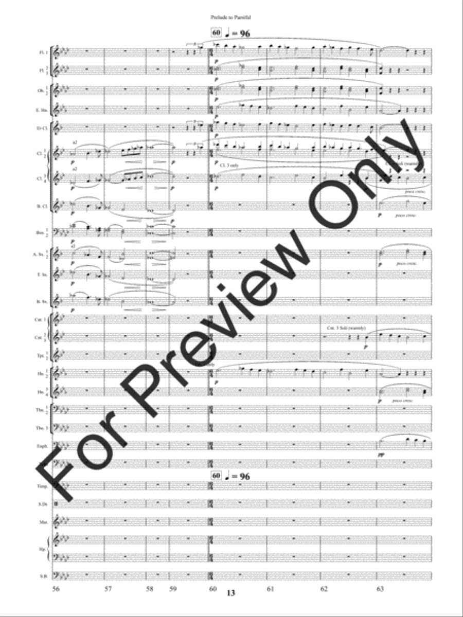 Prelude to Parsifal (Score) Concert Band scores gallery preview page 16
