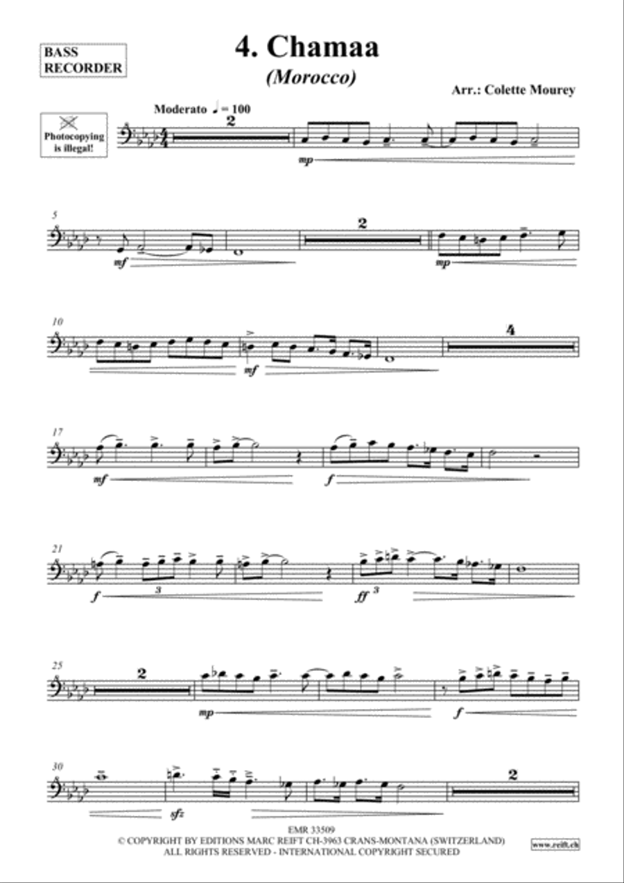 20 Greatest Hits Around The World Bass Recorder scores gallery preview page 5