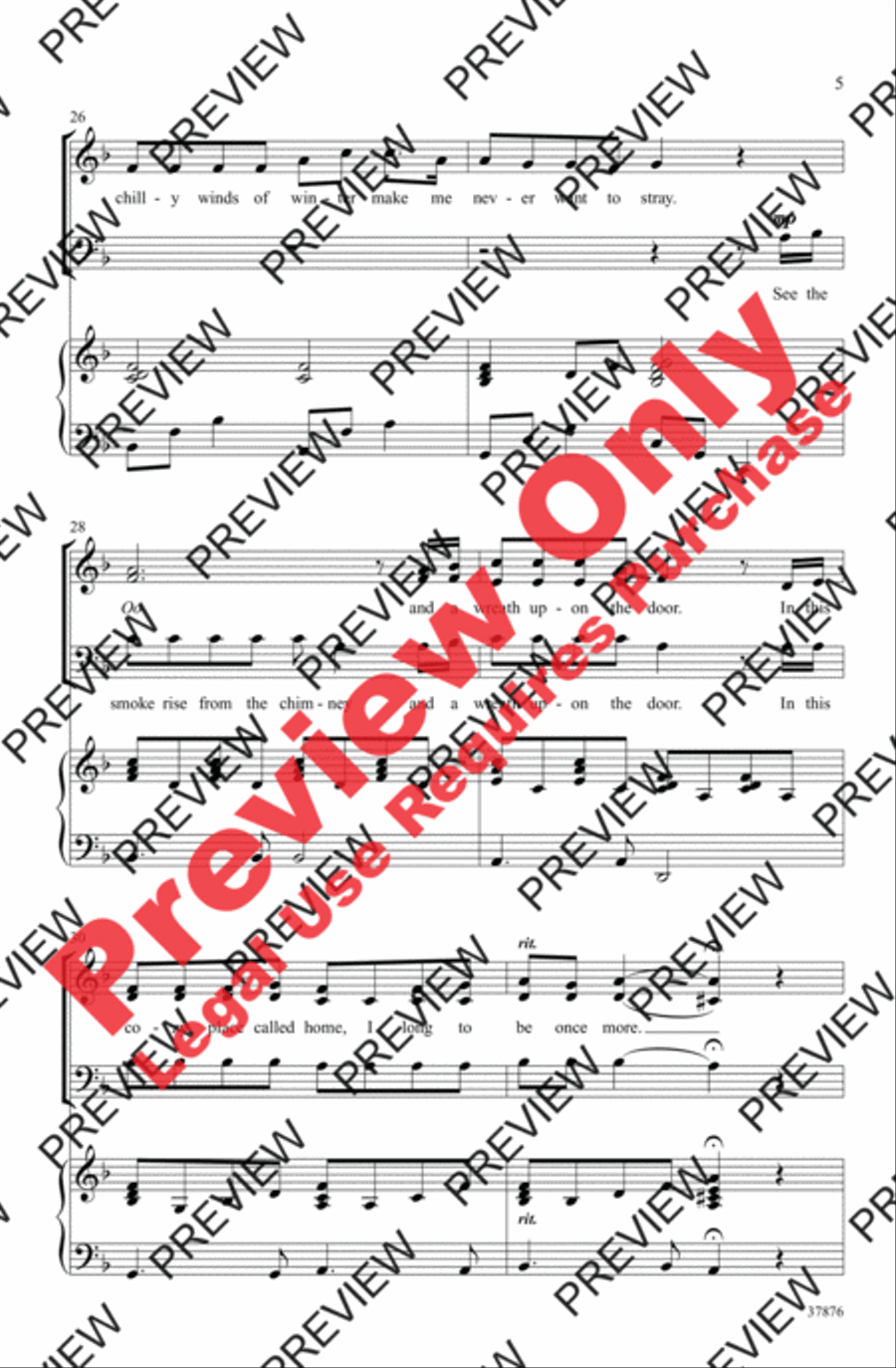 Winter, Bring Me Home 3-Part scores gallery preview page 5