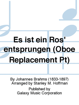 Es ist ein Ros' entsprungen (Oboe Replacement Pt)