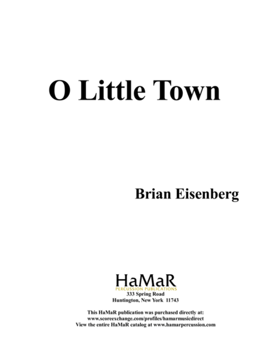 O Little Town Piano scores gallery preview page 1