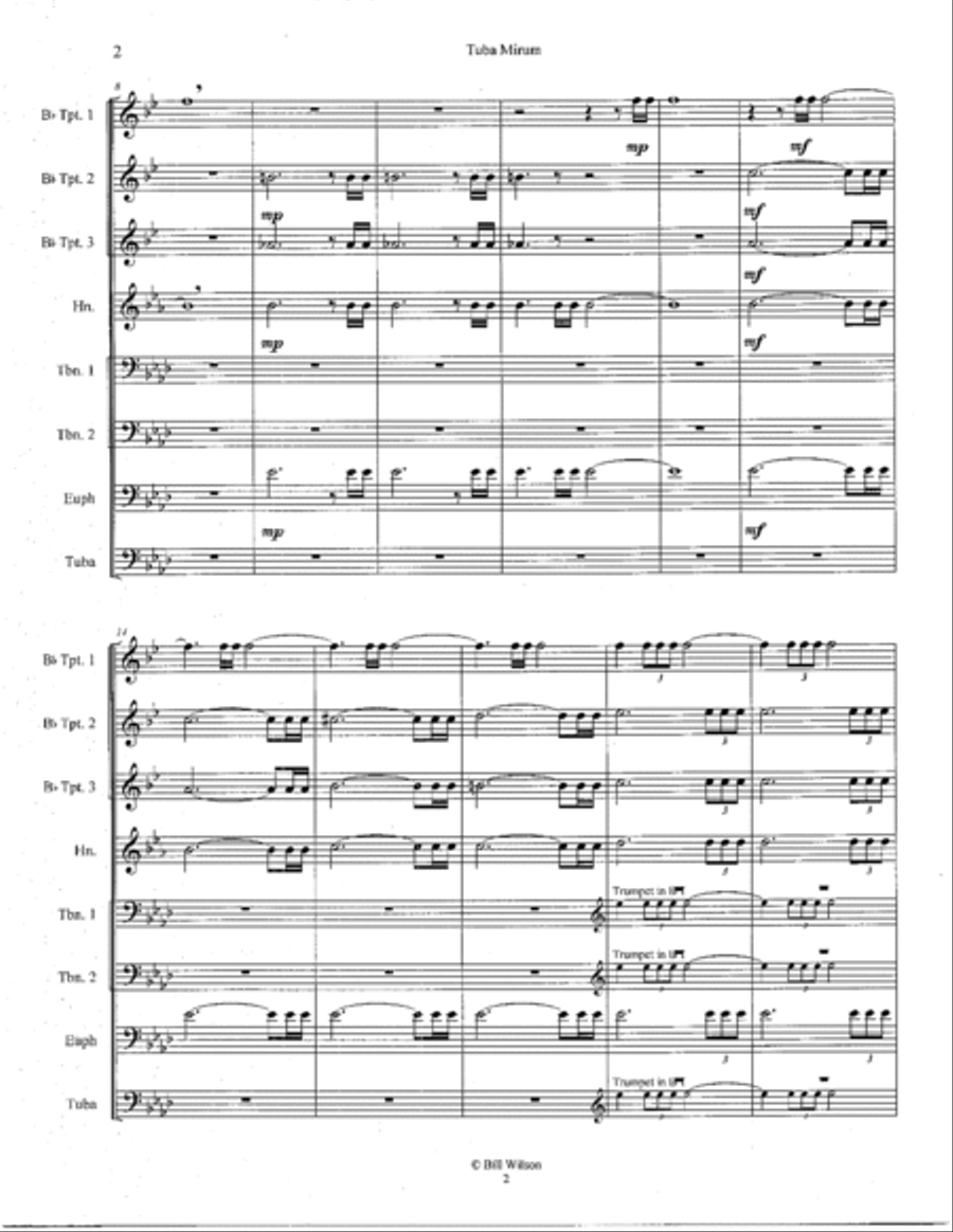 "Tuba Mirum", from "Requiem"