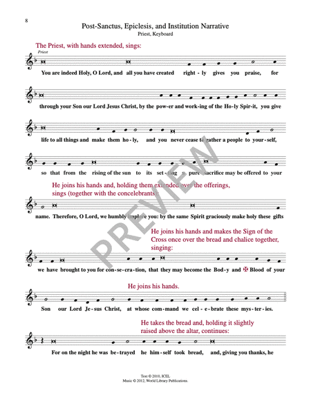 Mass of Awakening-Eucharistic Prayer III-Priest Edition