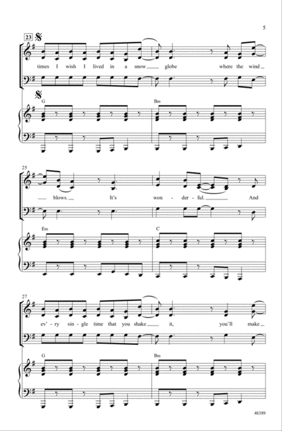 Snow Globe Snow Globe Choir scores gallery preview page 4