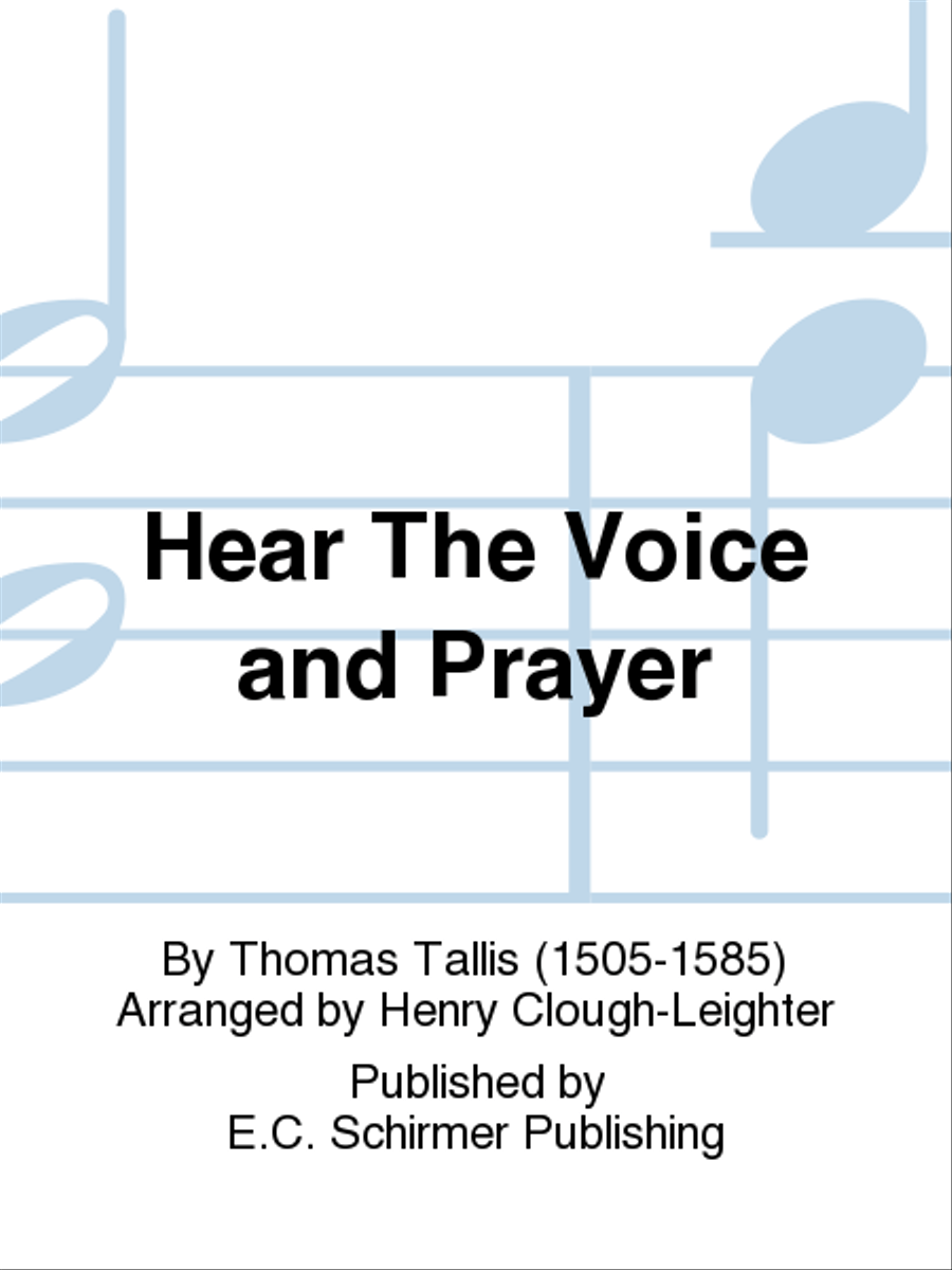 Hear The Voice and Prayer 4-Part scores gallery preview page 1
