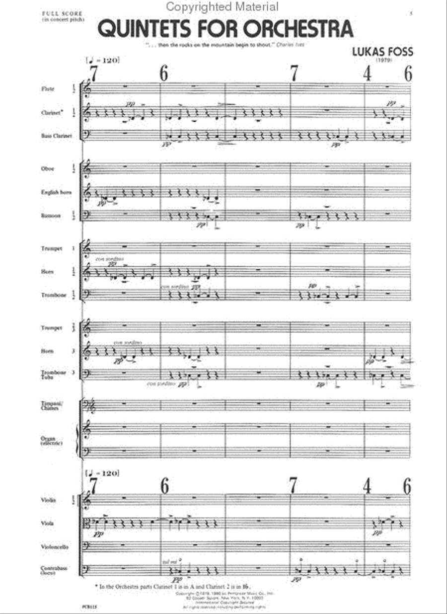 Quintets For Orchestra Orchestra scores gallery preview page 2
