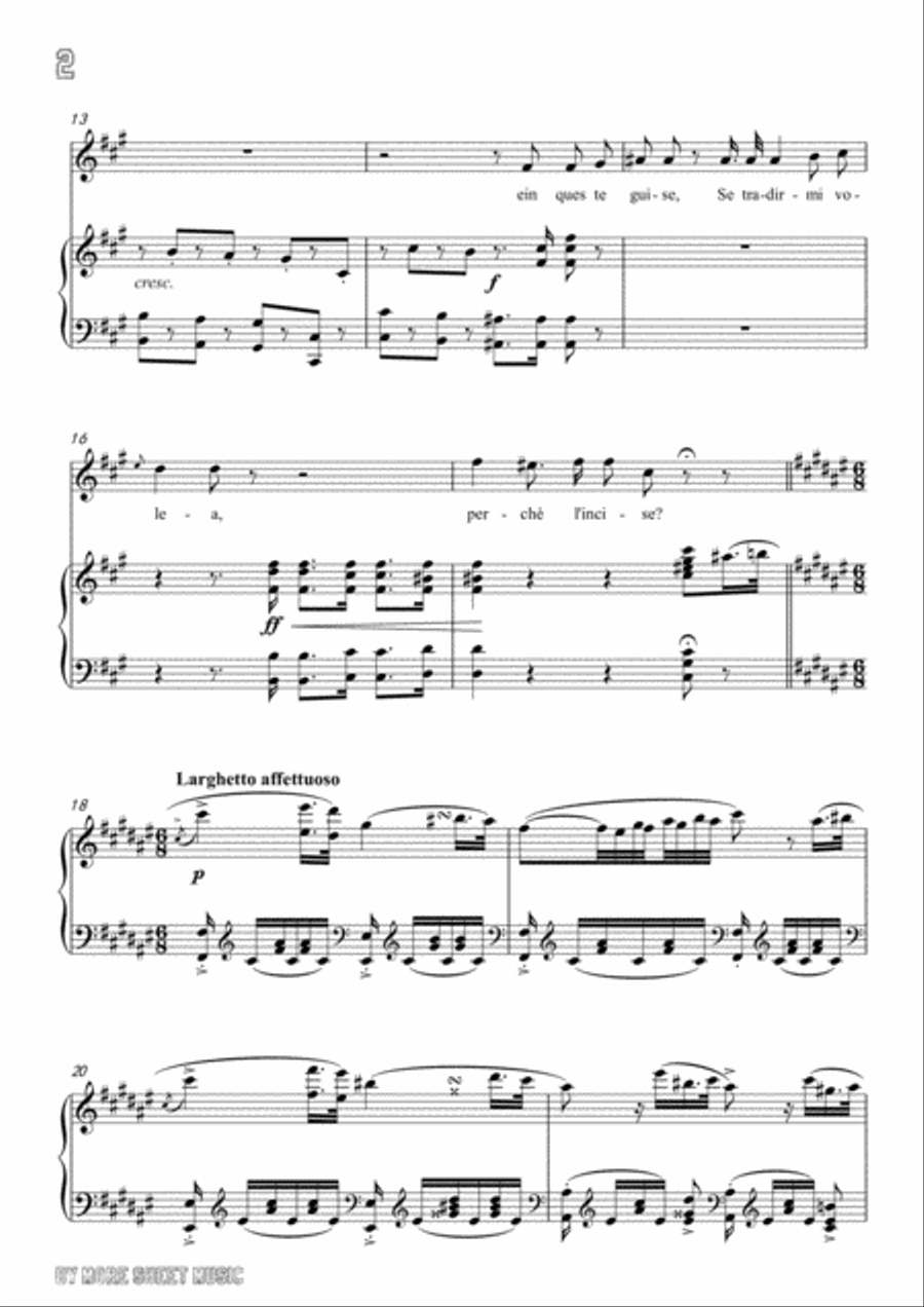 Bellini-Quando incise su quel marmo in A Maj,for voice and piano Voice Solo scores gallery preview page 4