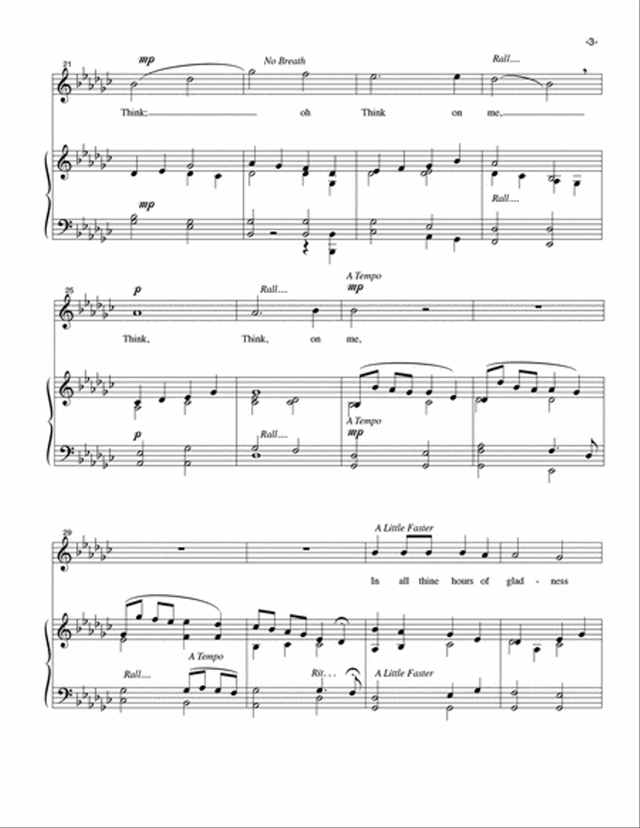 Think On Me High Voice scores gallery preview page 4