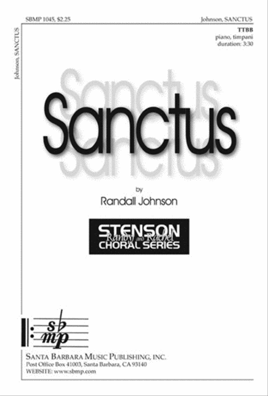 Sanctus - TTBB Octavo TTBB scores gallery preview page 1