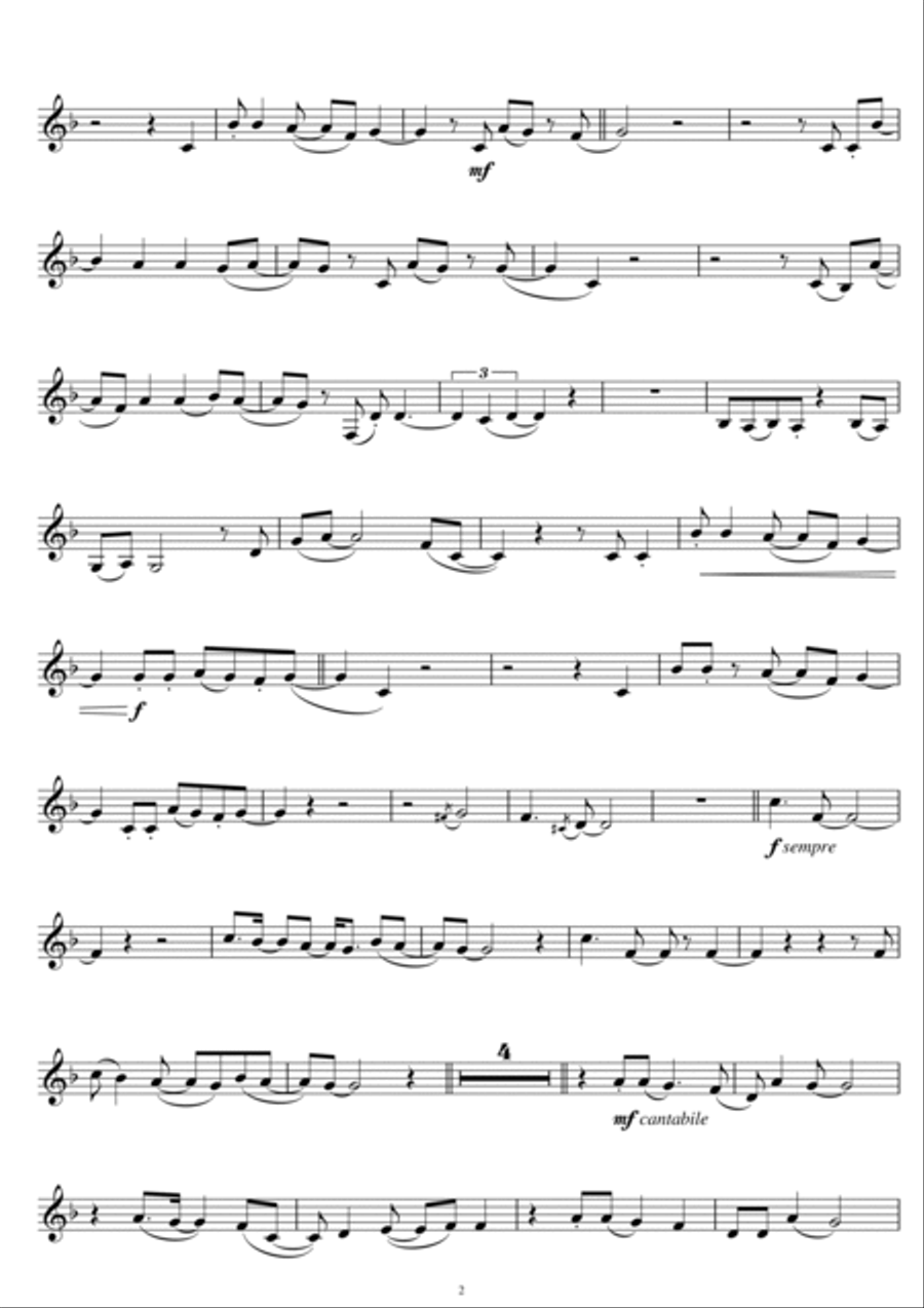 Beautiful Day Beautiful Day Clarinet Solo scores gallery preview page 2