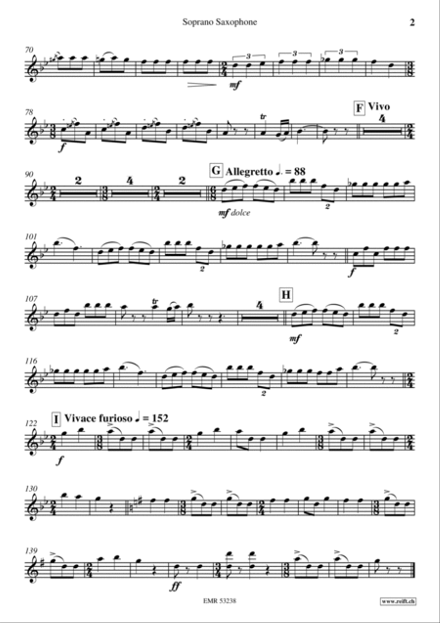 Danza Furiosa Soprano Saxophone scores gallery preview page 3