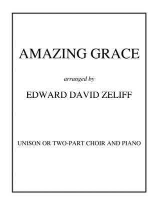 Book cover for Amazing Grace for Unison or 2-Part Choir