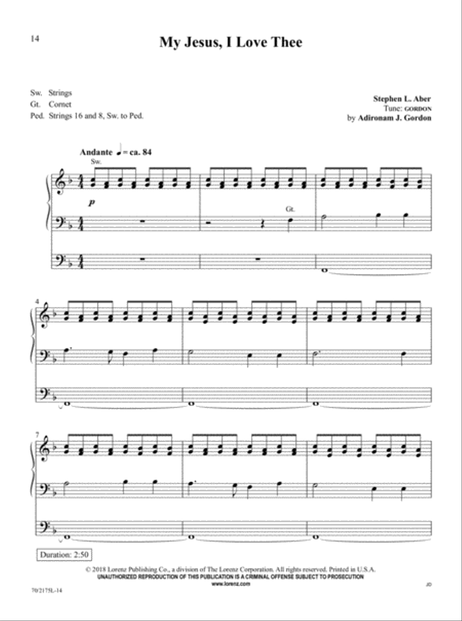 The Sacred Organ Library, Vol. 5 Organ Solo scores gallery preview page 8