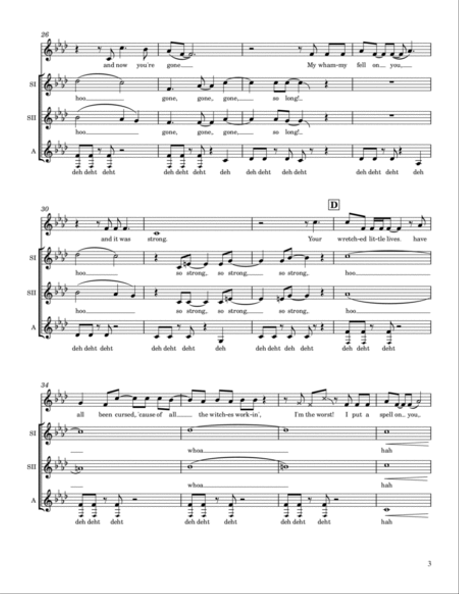 I Put A Spell On You SSA scores gallery preview page 3