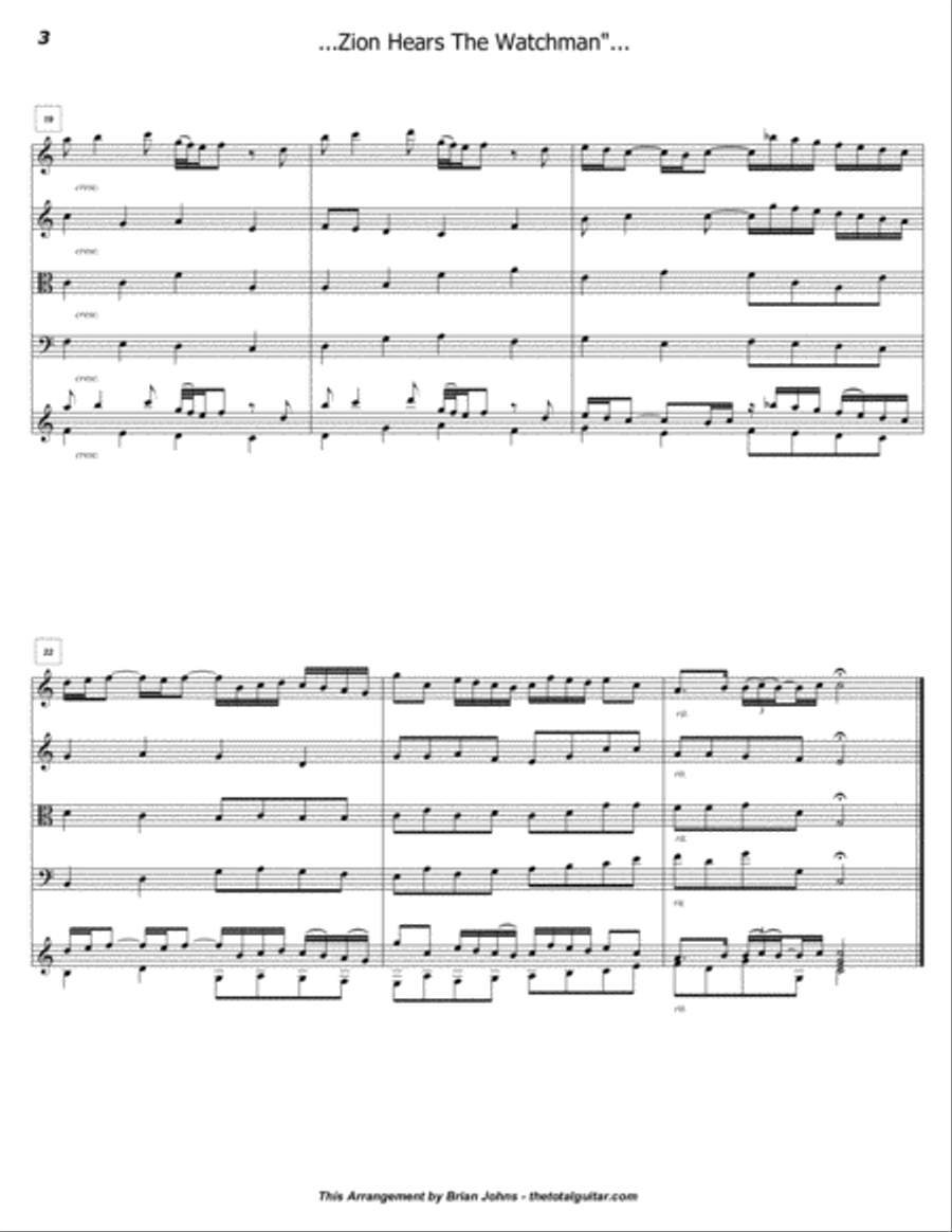 Main Theme Adapted from Movement 4 of the Chorale 