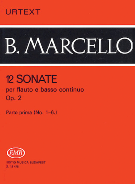 12 Sonatas for Flute and Basso Continuo, Op. 2 – Volume 1
