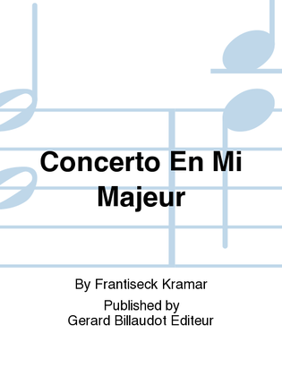 Book cover for Concerto En Mi Majeur