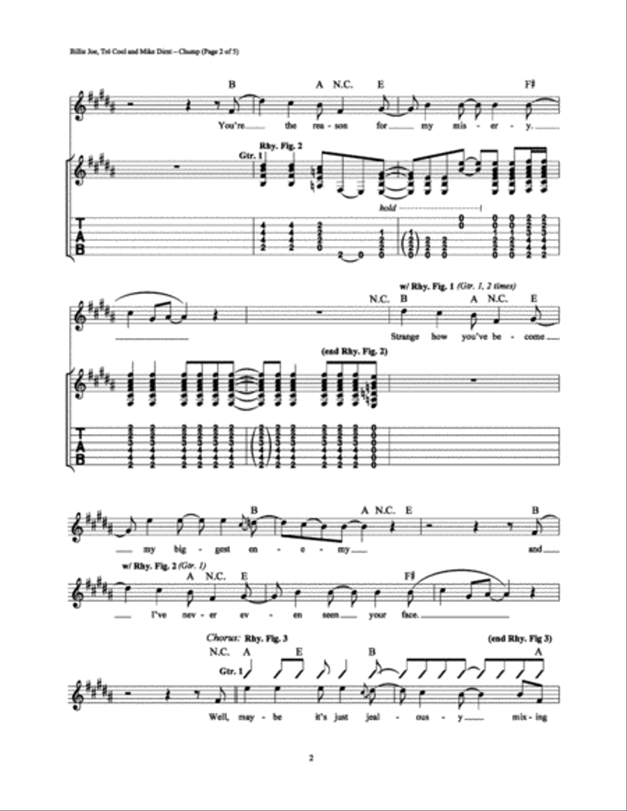 Chump Electric Guitar scores gallery preview page 2