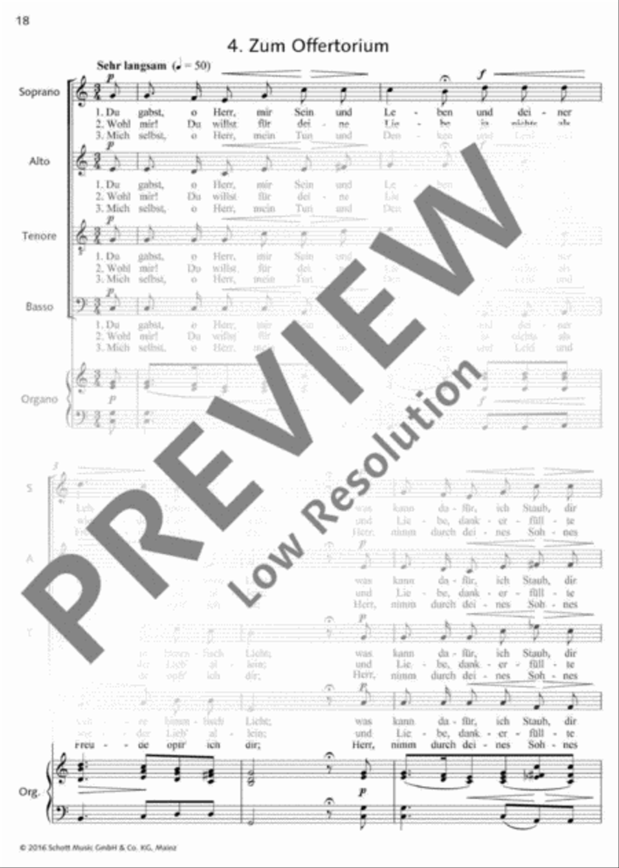 German Mass 4-Part scores gallery preview page 19