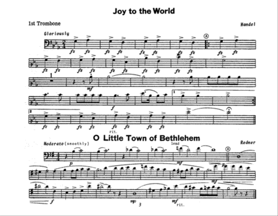Christmas The Joy & Spirit - Book 2 - 1st Trombone Trombone scores gallery preview page 2
