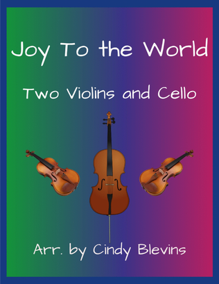 Book cover for Joy To the World, for Two Violins and Cello