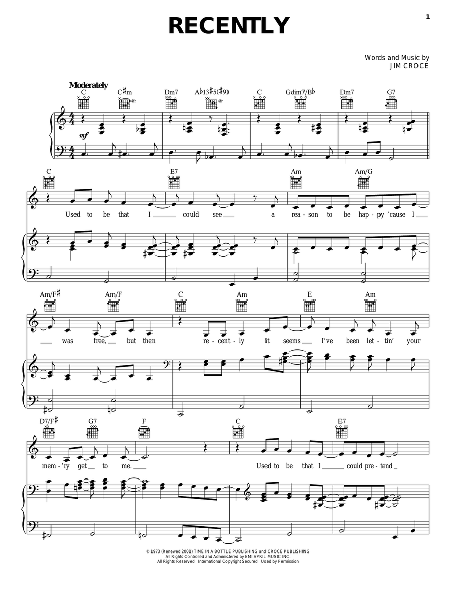 Recently Acoustic Guitar scores gallery preview page 1