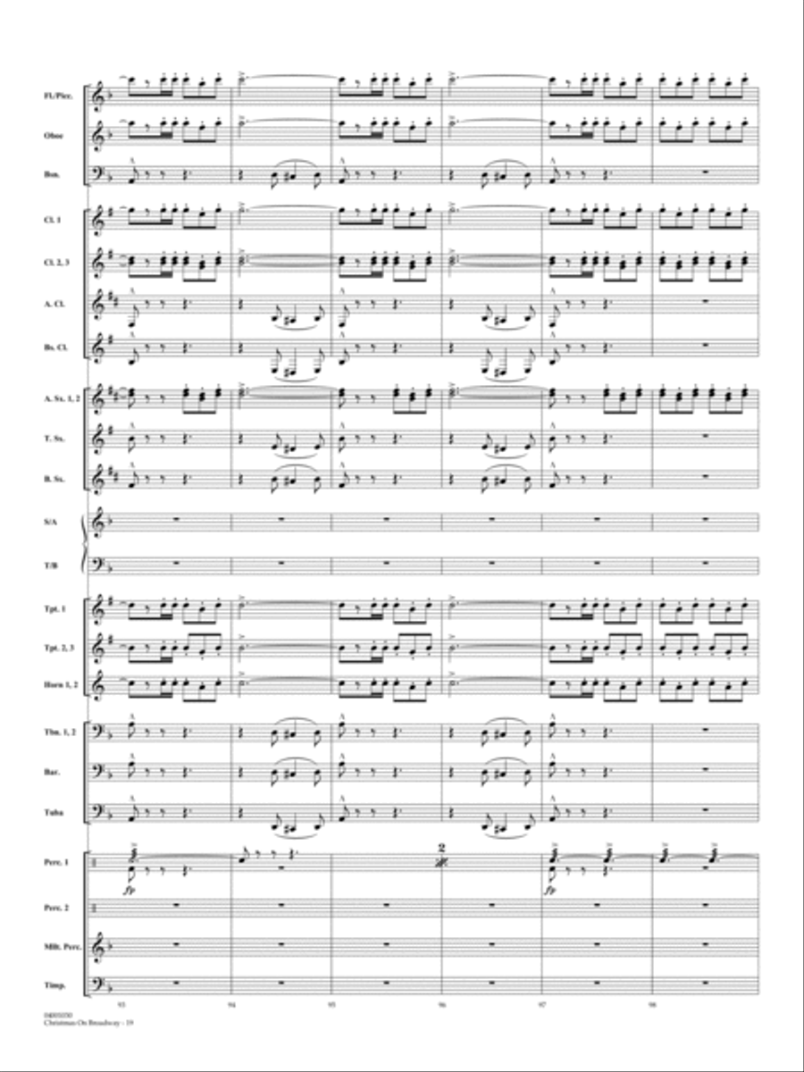 Christmas on Broadway - Full Score Choir scores gallery preview page 19