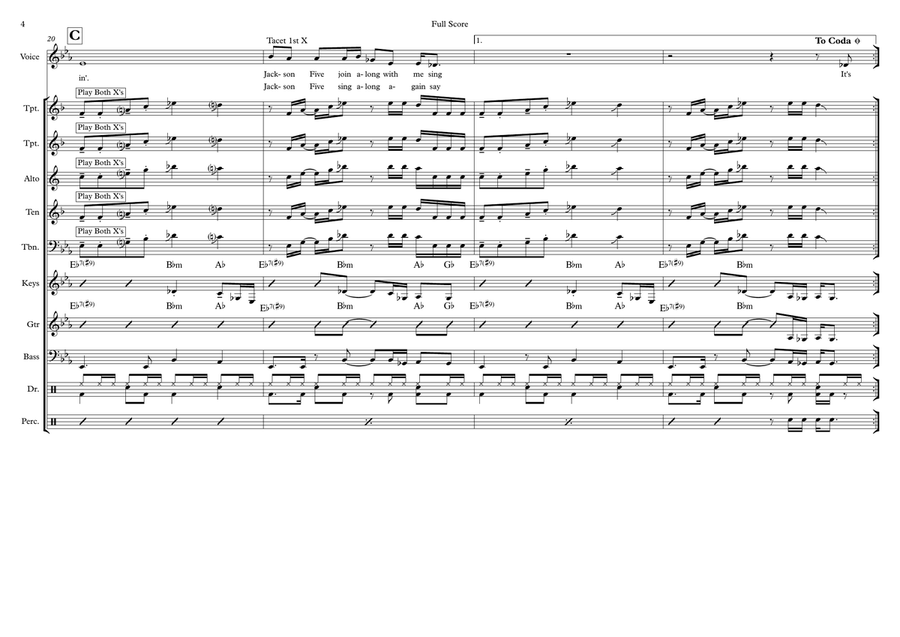 You Haven't Done Nothin' Large Ensemble scores gallery preview page 4
