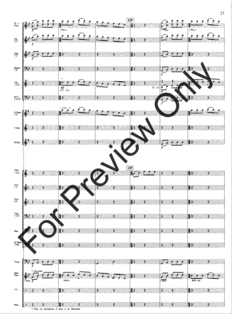Emmanuel Variants Concert Band scores gallery preview page 25