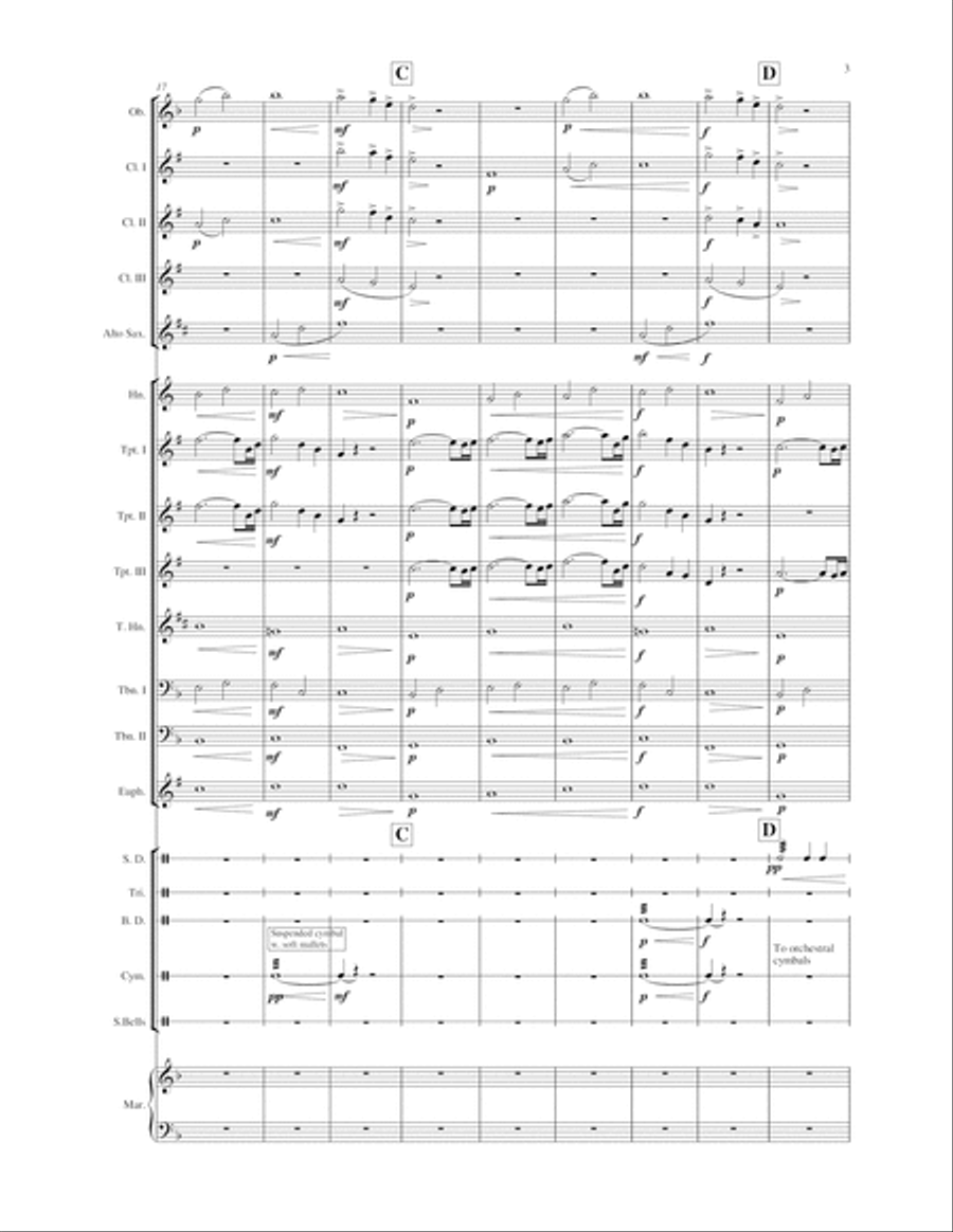 Harris Fanfare (for woodwind, brass and percussion) - score and parts Jazz Ensemble scores gallery preview page 5