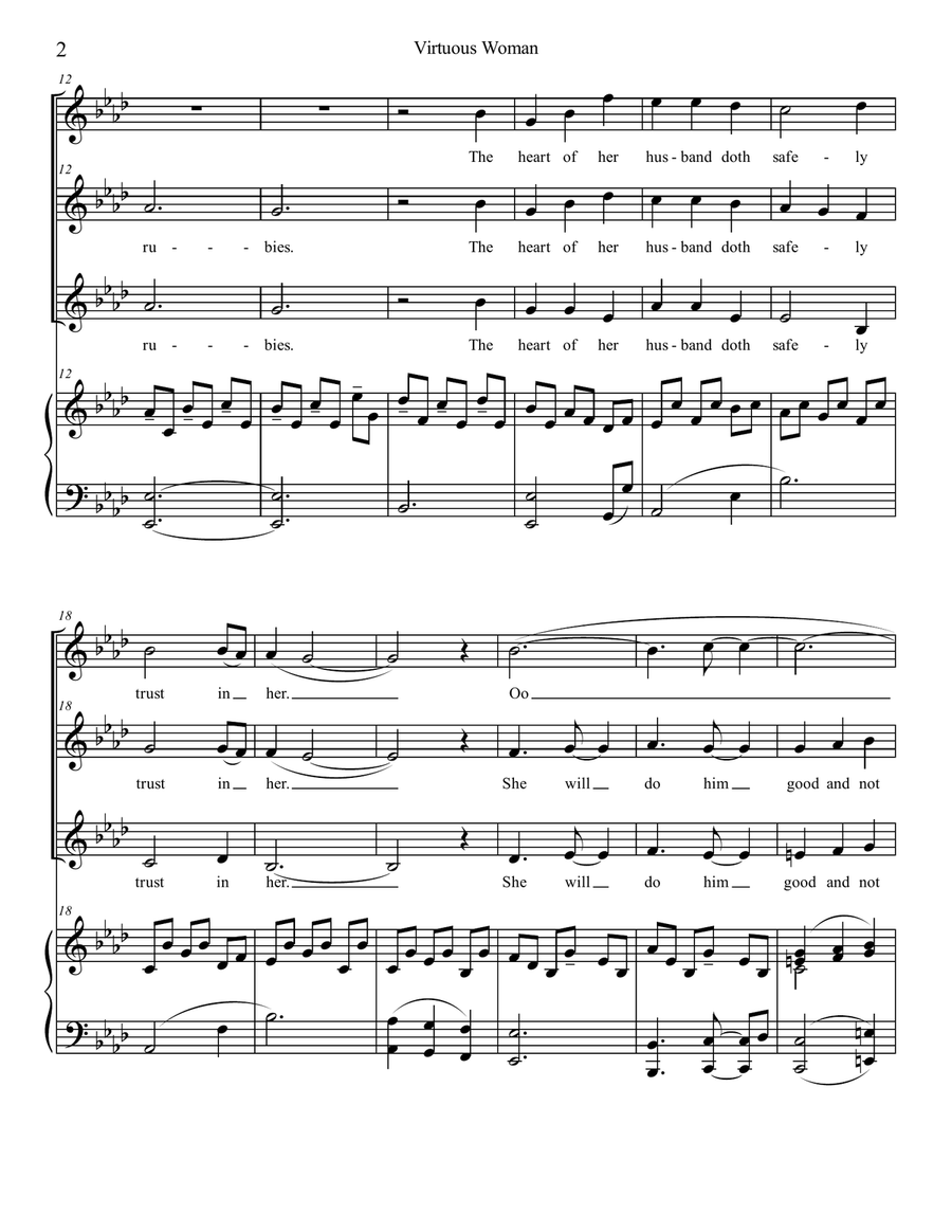 Virtuous Woman Virtuous Woman SSA scores gallery preview page 2