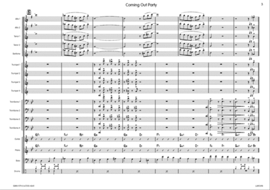 Coming Out Party Big Band scores gallery preview page 4