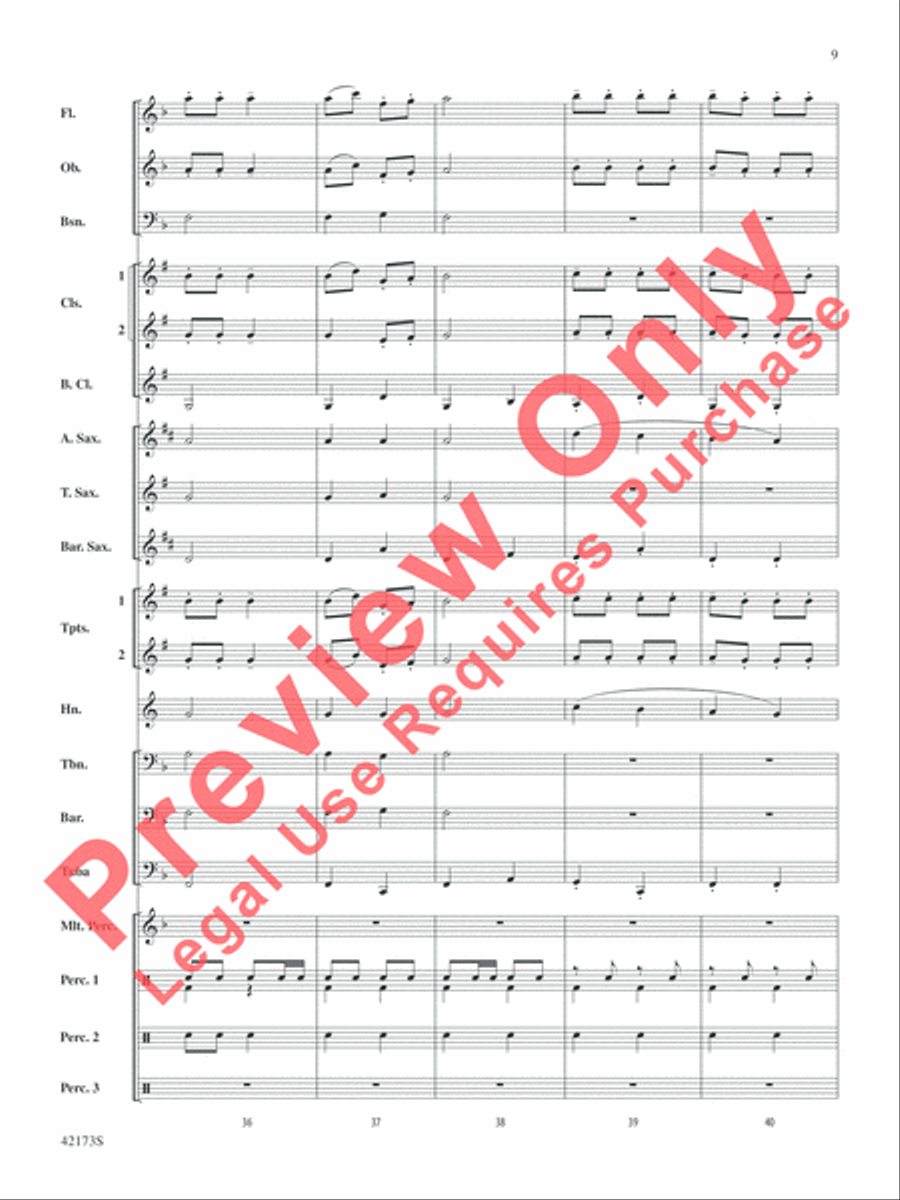 Jingle Band! Concert Band scores gallery preview page 10