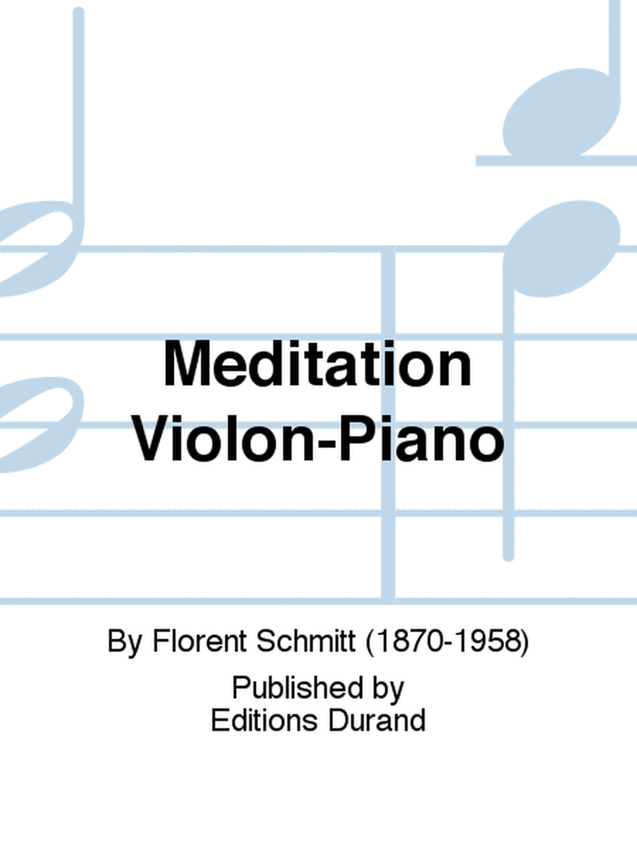 Meditation Violon-Piano