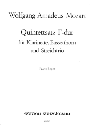 Quintettsatz in F major KV Anh. 90