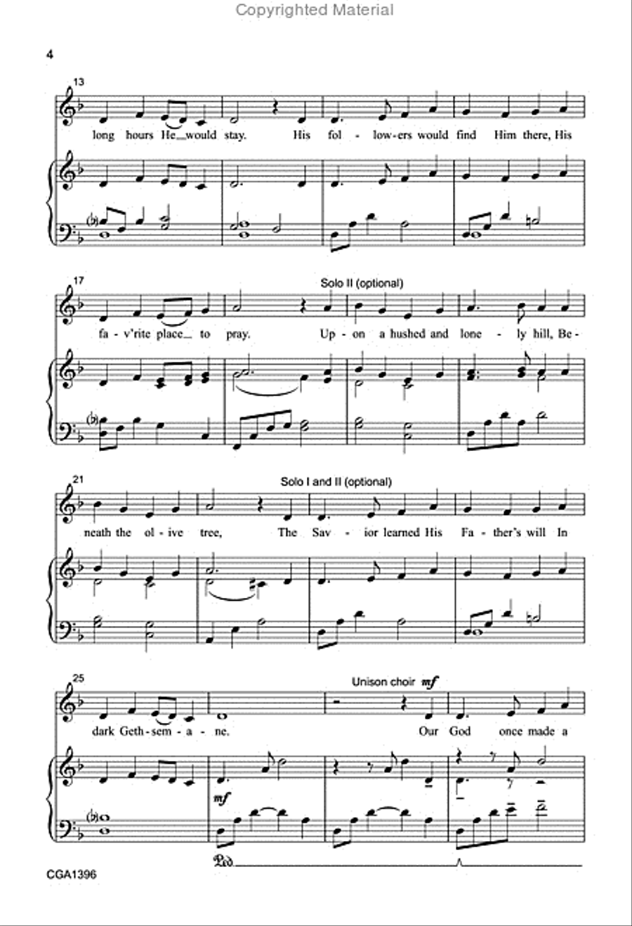 In Dark Gethsemane In Dark Gethsemane 2-Part scores gallery preview page 3