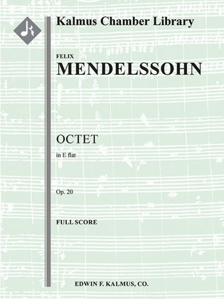 Book cover for Octet, Op. 20