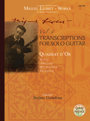 Book cover for Transcriptions for Solo Guitar Vol. 4