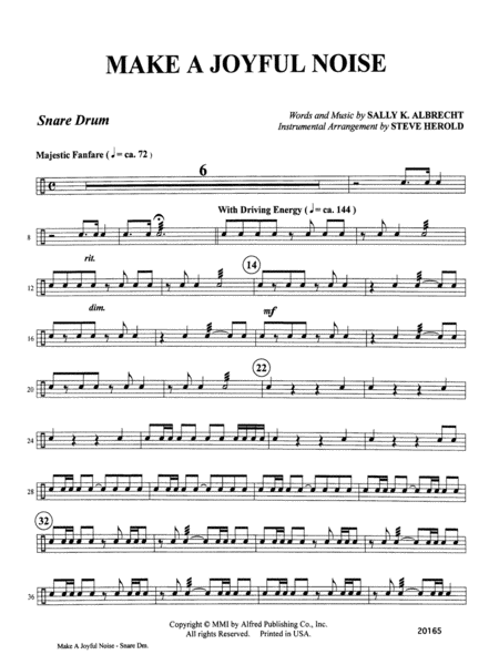 Make a Joyful Noise: Snare Drum