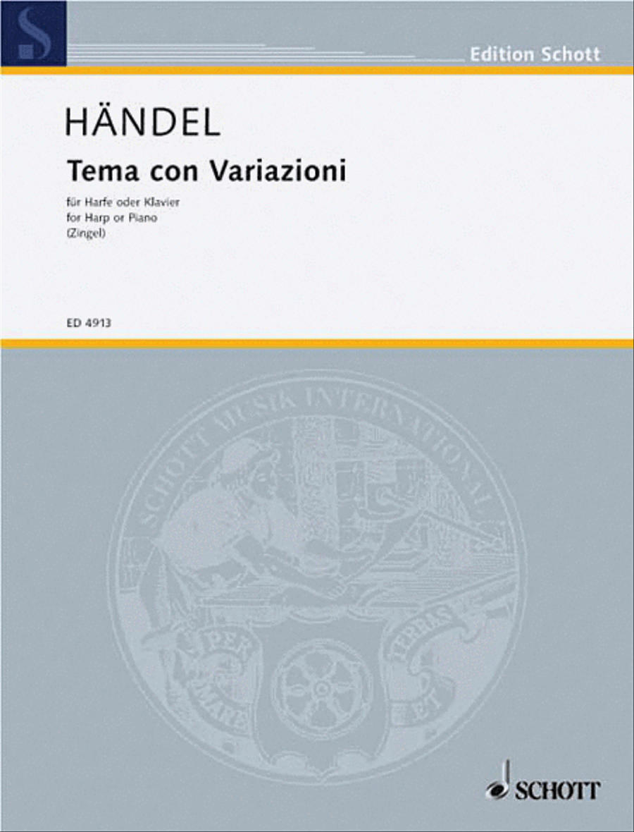 Theme and Variations Harp scores gallery preview page 1