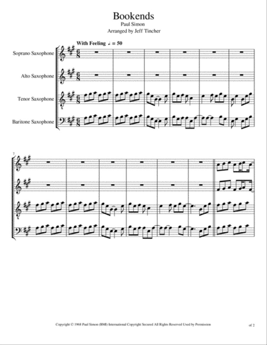 Bookends Woodwind Quartet scores gallery preview page 2