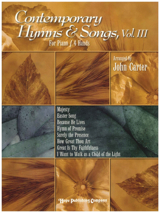 Book cover for Contemporary Hymns and Songs Vol III