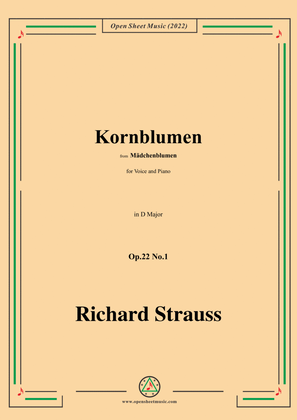 Richard Strauss-Kornblumen,Op.22 No.1,in D Major