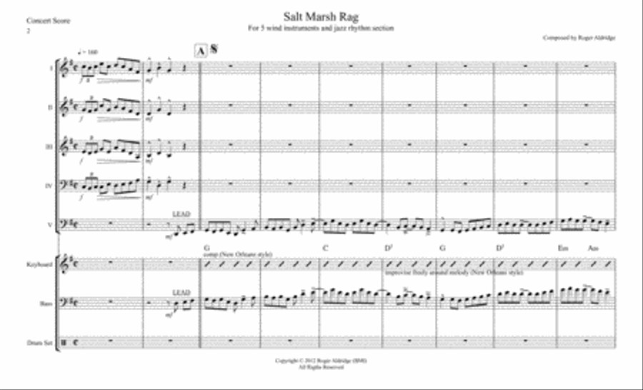 Salt Marsh Rag Jazz Ensemble scores gallery preview page 2