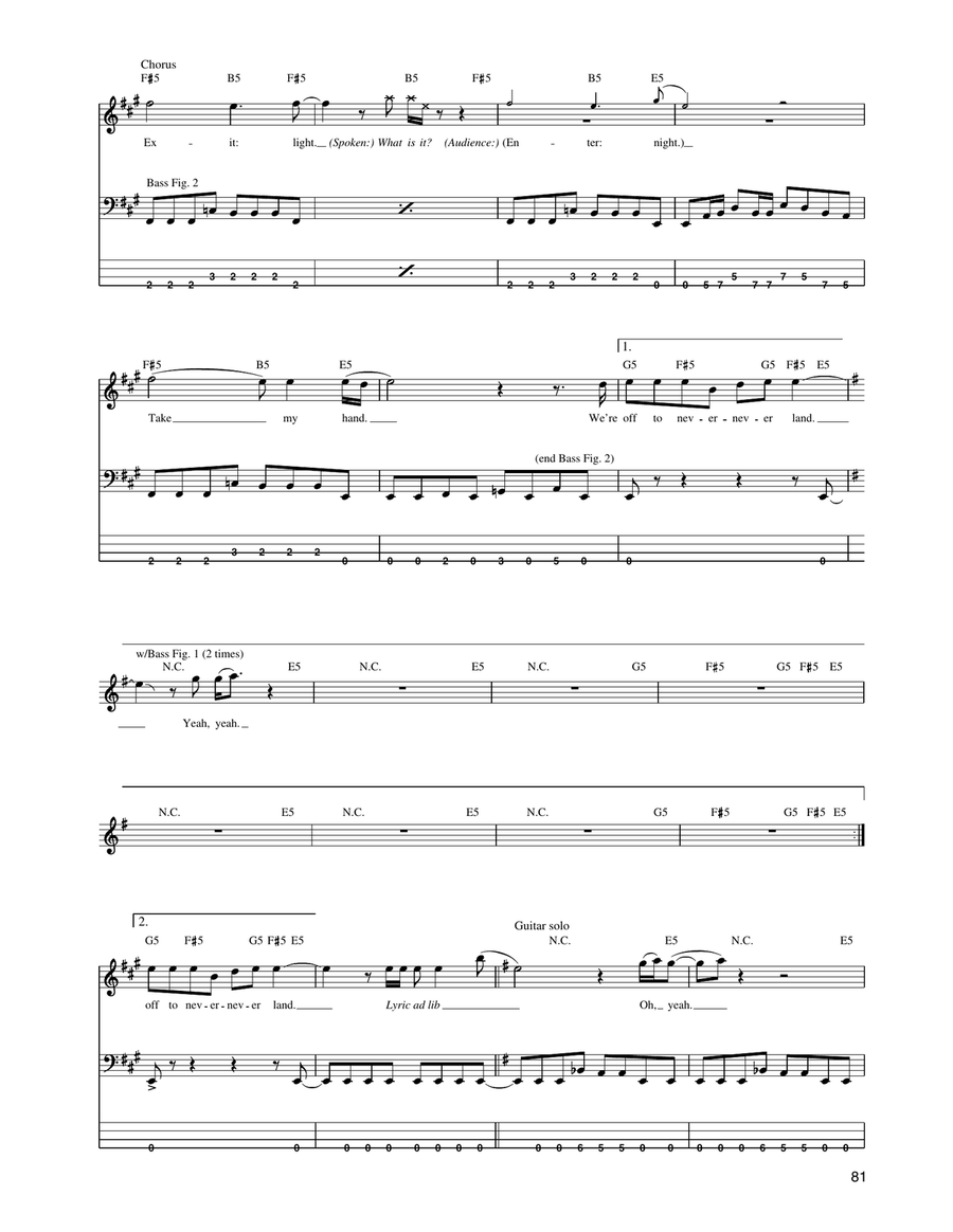 Enter Sandman Acoustic Guitar scores gallery preview page 3