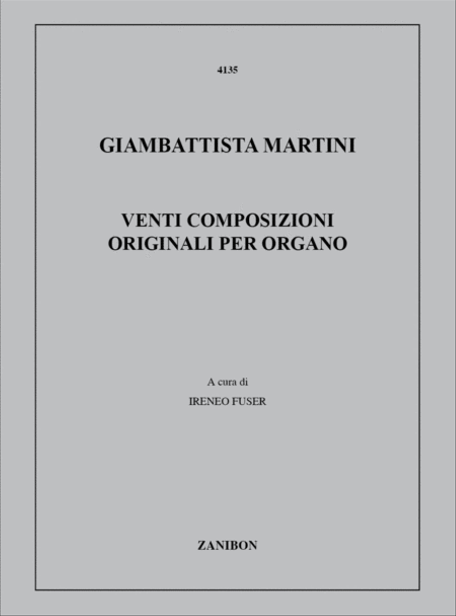 Venti Composizioni Originali Per Organo