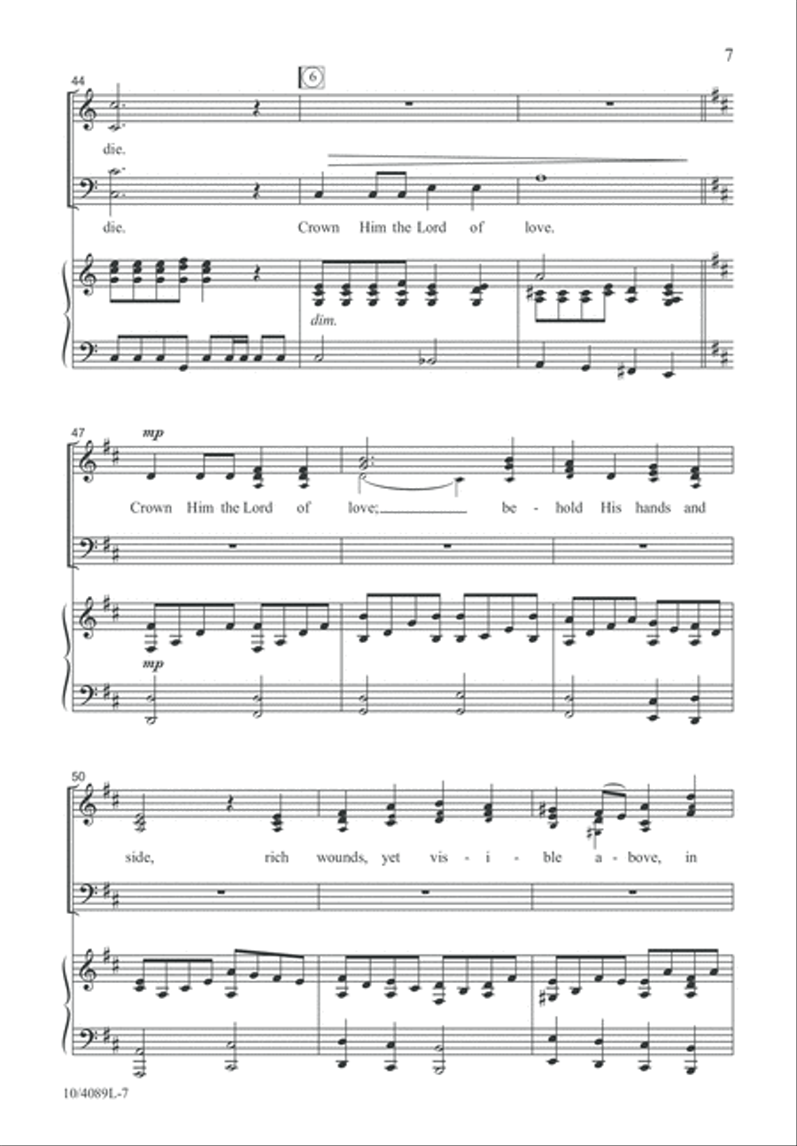 Crown Him Redeemer, King! 4-Part scores gallery preview page 8