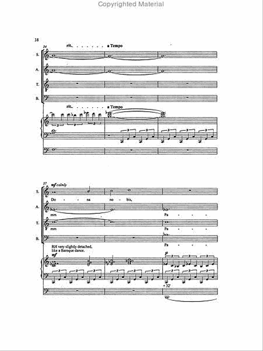 Missa Brevis 'The Road to Emmaeus' for SATB Choir and Organ image number null