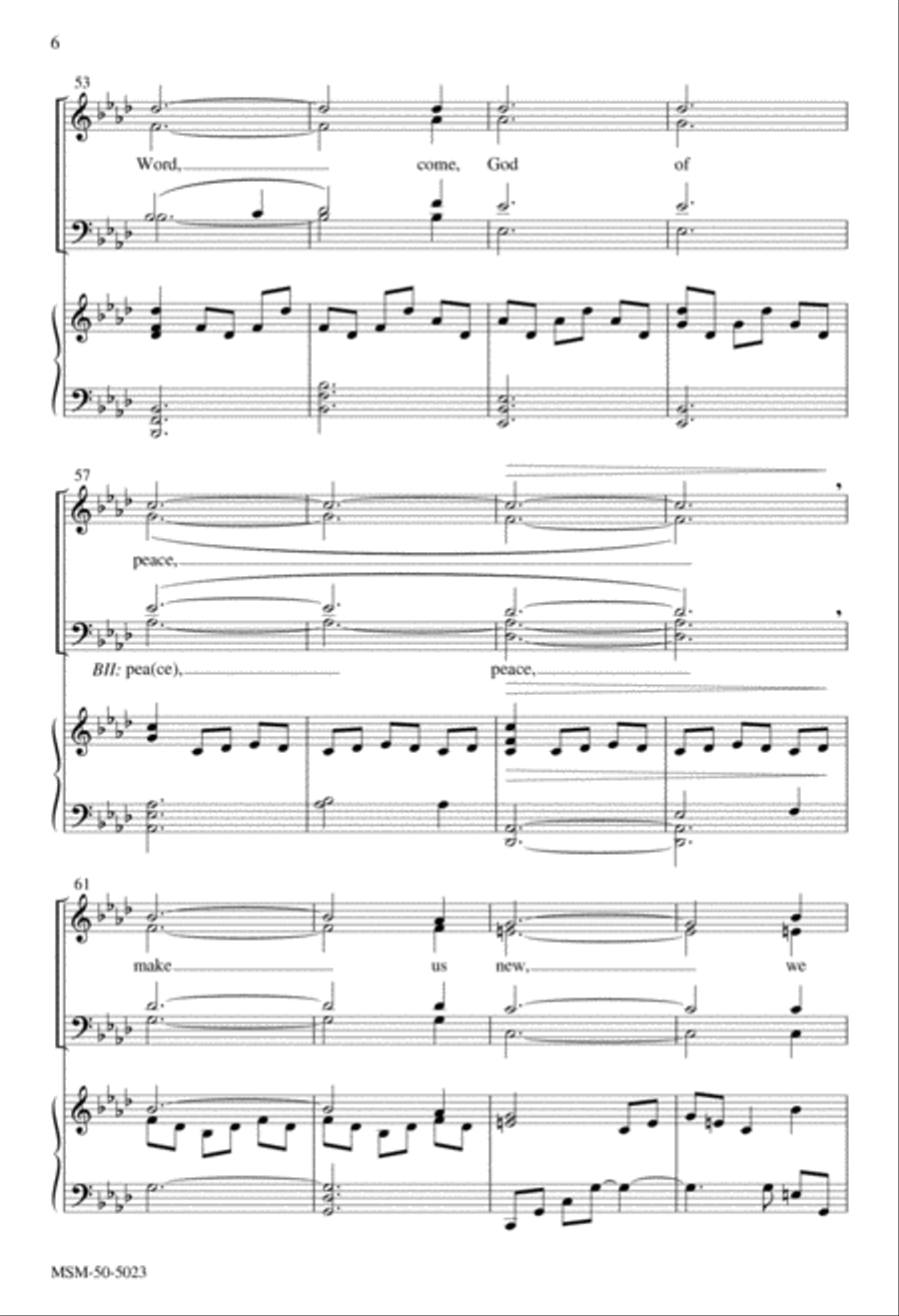 Come, Dove of Heaven Come, Dove of Heaven 4-Part scores gallery preview page 6